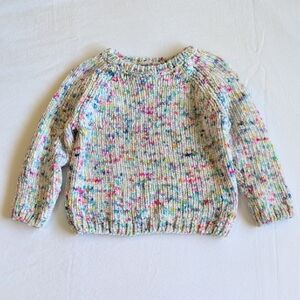 george confetti chenille knit raglan sleeve sweater 3T toddler girls